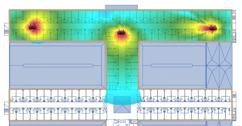 wifi planning, Design and locate access points in a simulation.